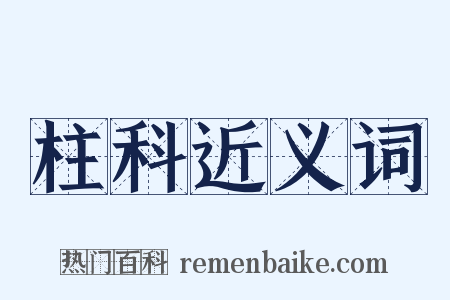 柱科近义词是什么意思的图片